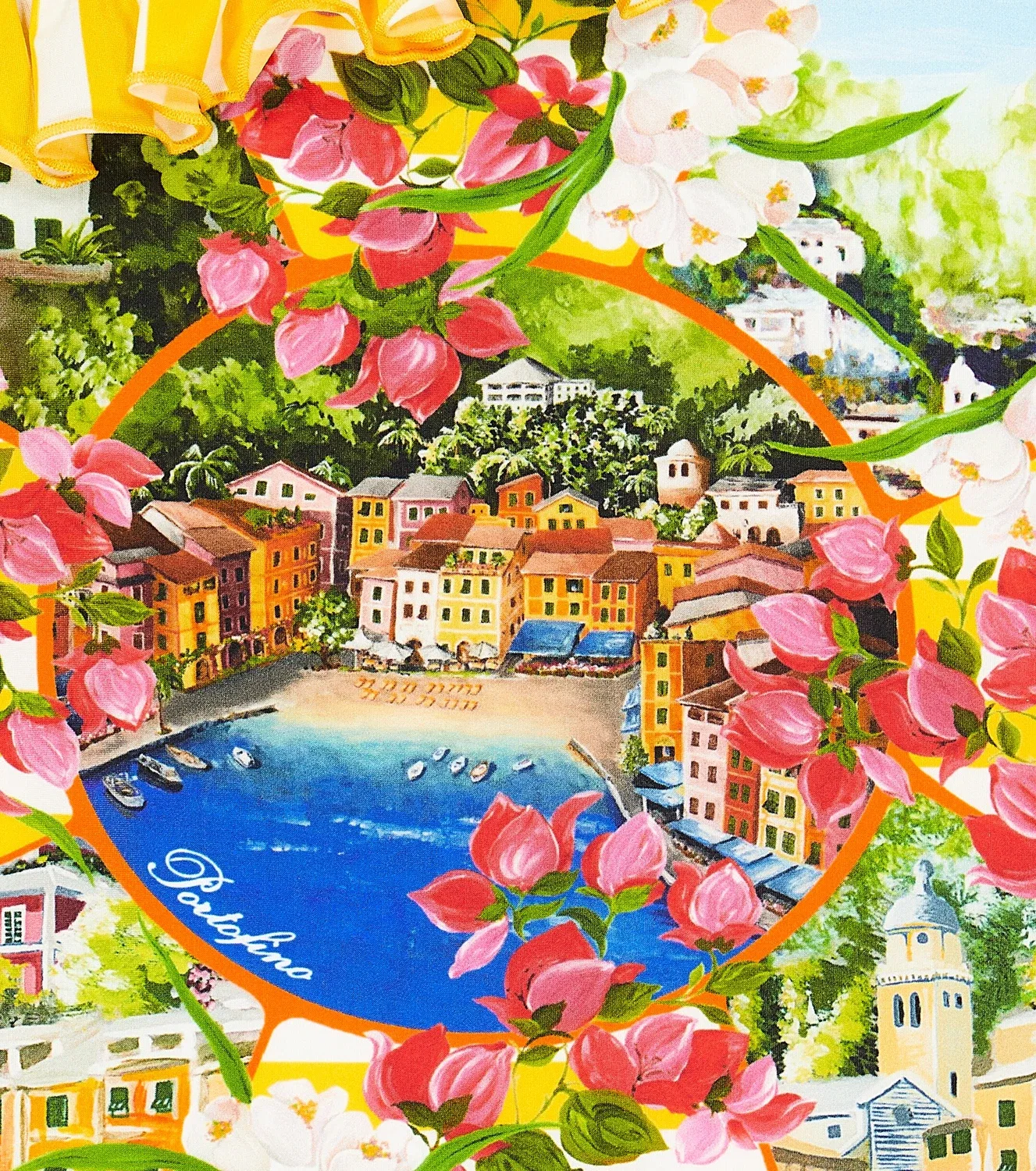 Раздельный купальник с принтом Portofino Dolce&Gabbana Kids, мультиколор — фото 3