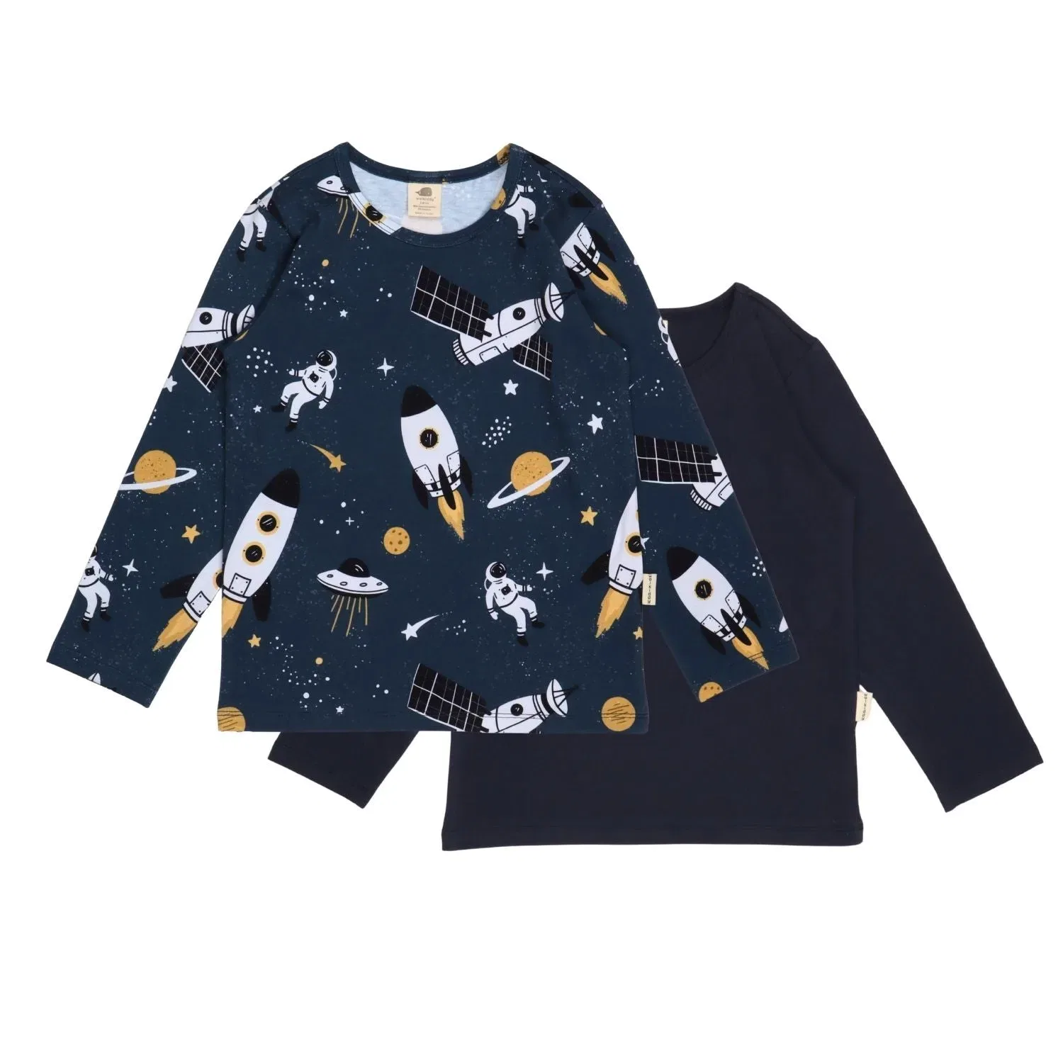 Лонгслив с принтом Space Trip Walkiddy, синий