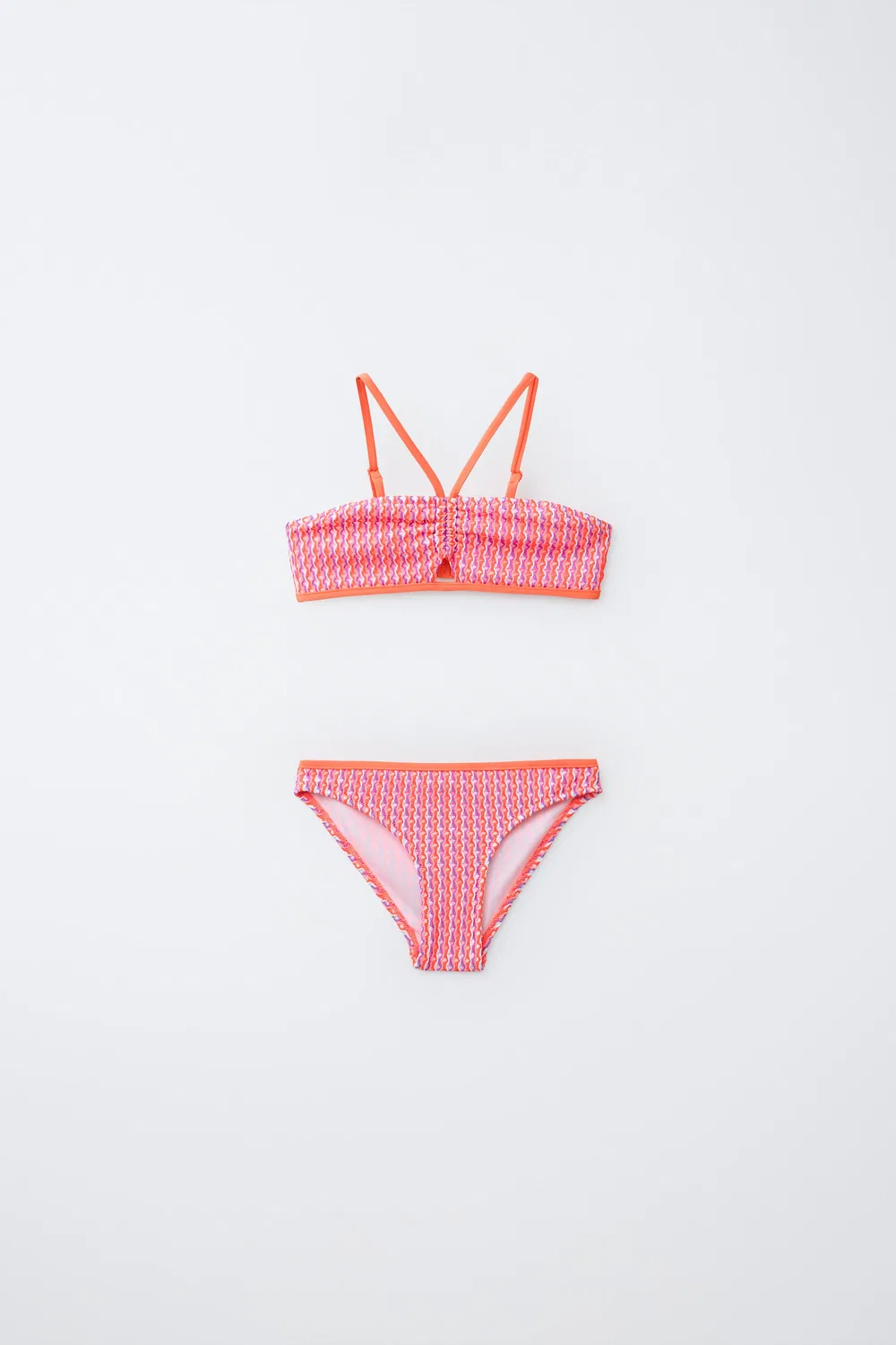 Бикини с текстурированной поверхностью, возраст 6-14 лет ZARA, Neon Pink