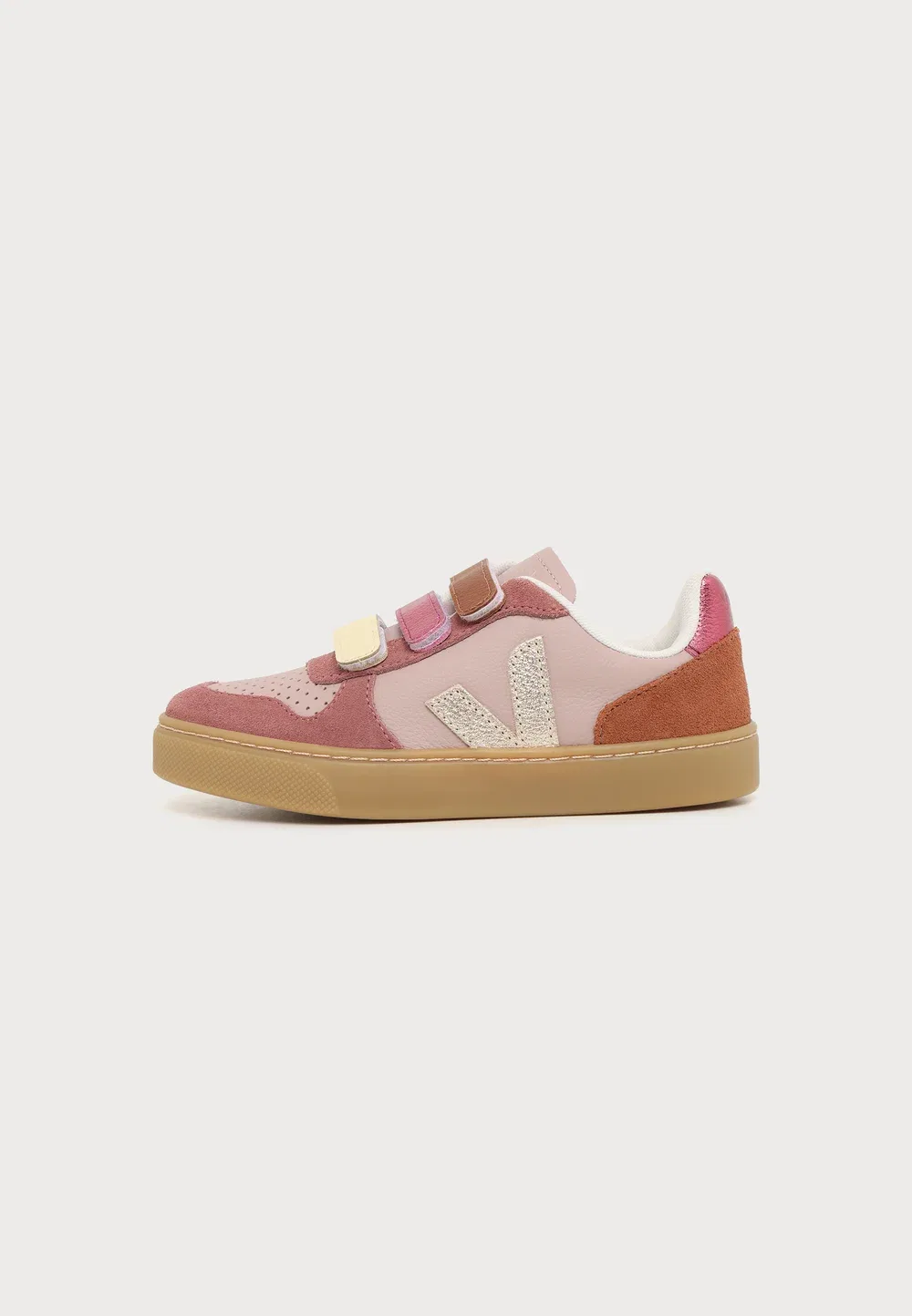 Маленькие кроссовки унисекс Veja, Babe Platine