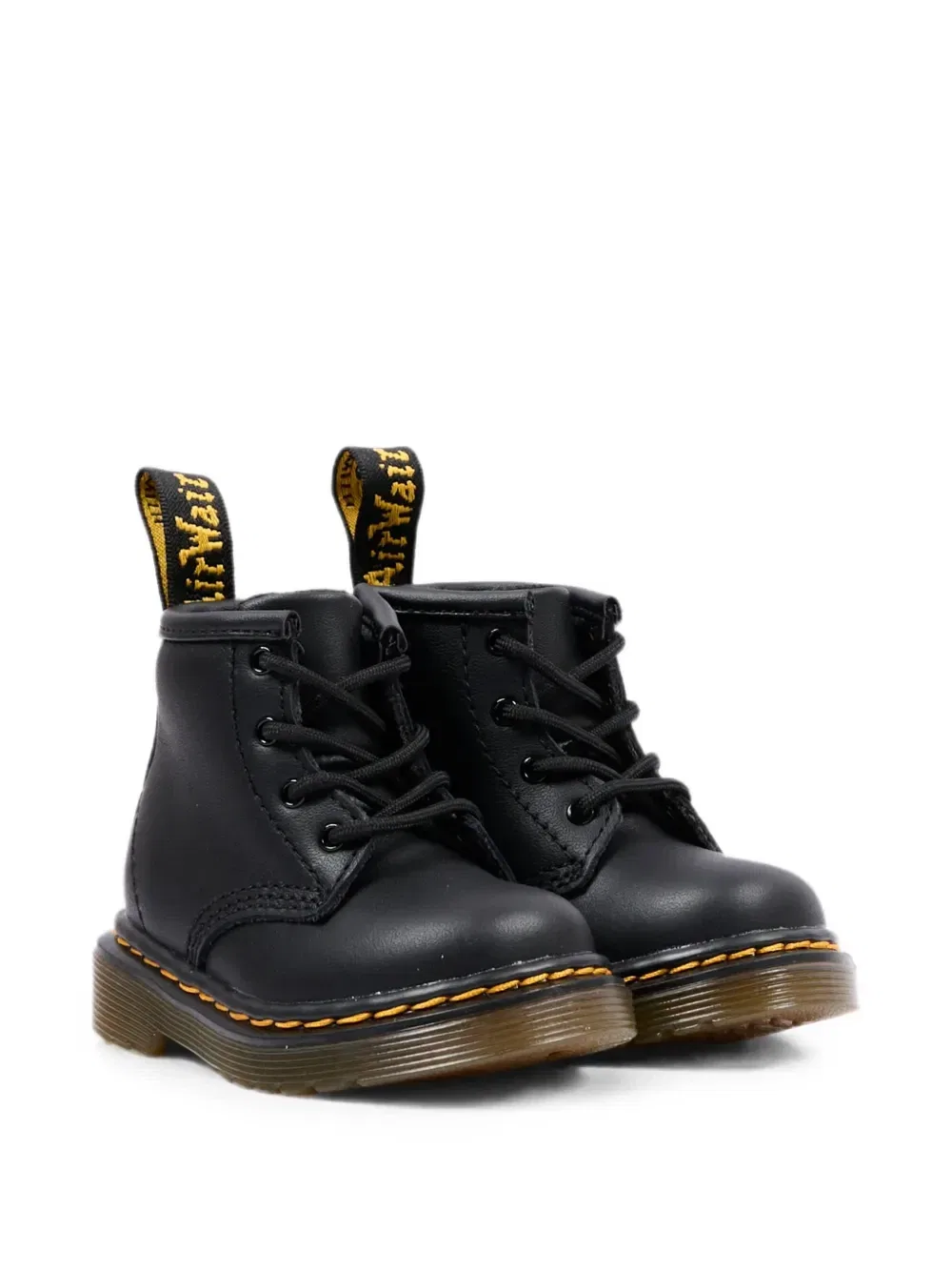 Шнурованные ботильоны 1460 Dr. Martens Kids, черный — фото 2