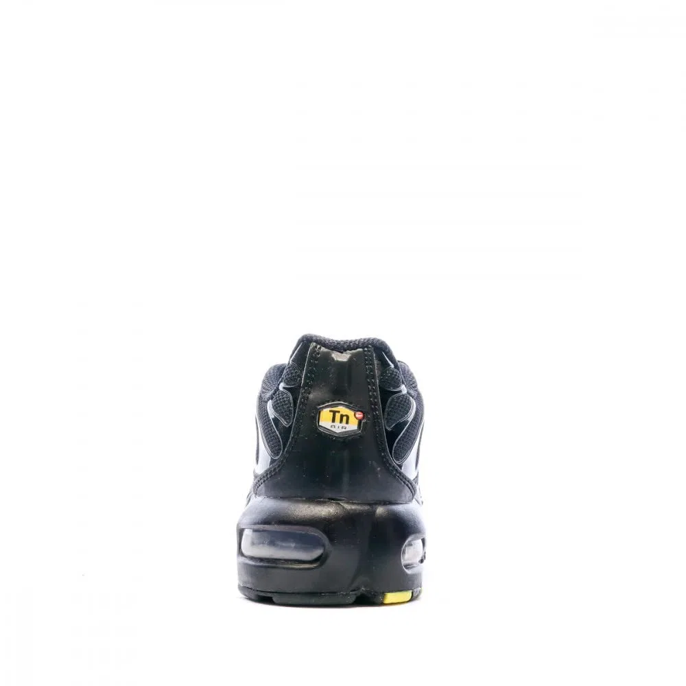 Детские кроссовки для девочек с сетчатым верхом Air Max Plus NIKE, Blue/Yellow/Black — фото 3