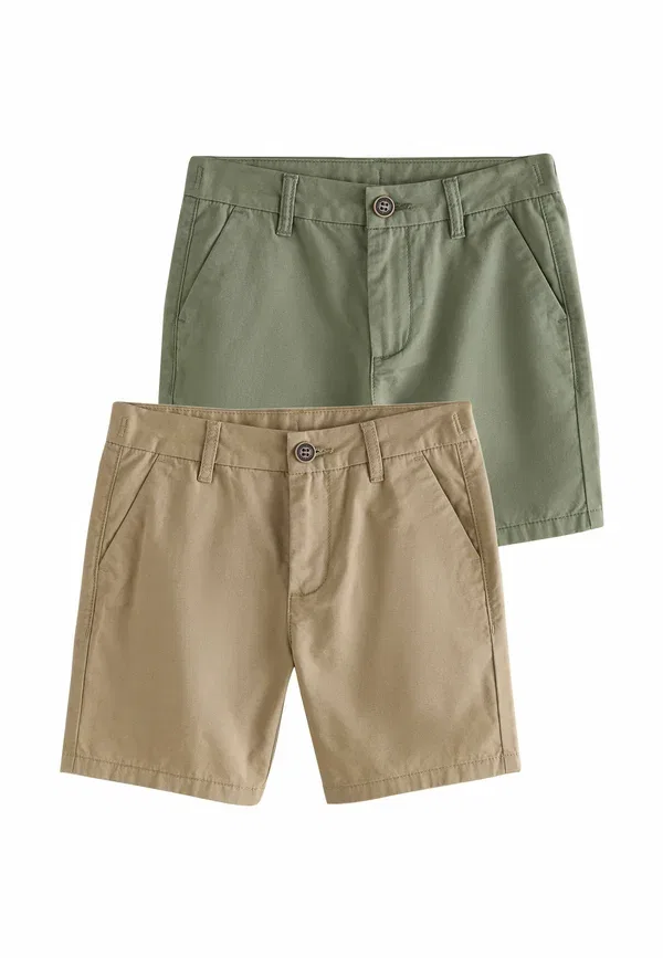 Комплект из 2 шорт Regular fit, Next, Khaki Tan, коричневый/хаки