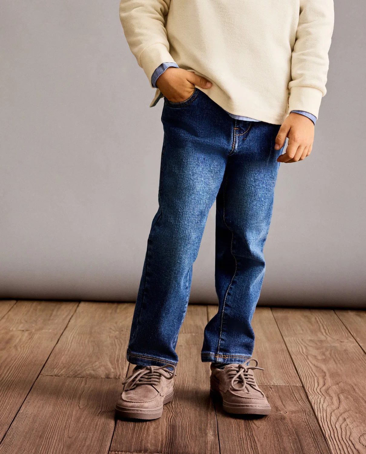 Детские брюки, Denim Slim Fit, Coconut El Corte Inglés, серый — фото 2