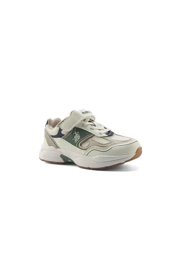 Детские туфли для девочек на плоском ходу U.S. Polo Assn., Khaki — фото 2