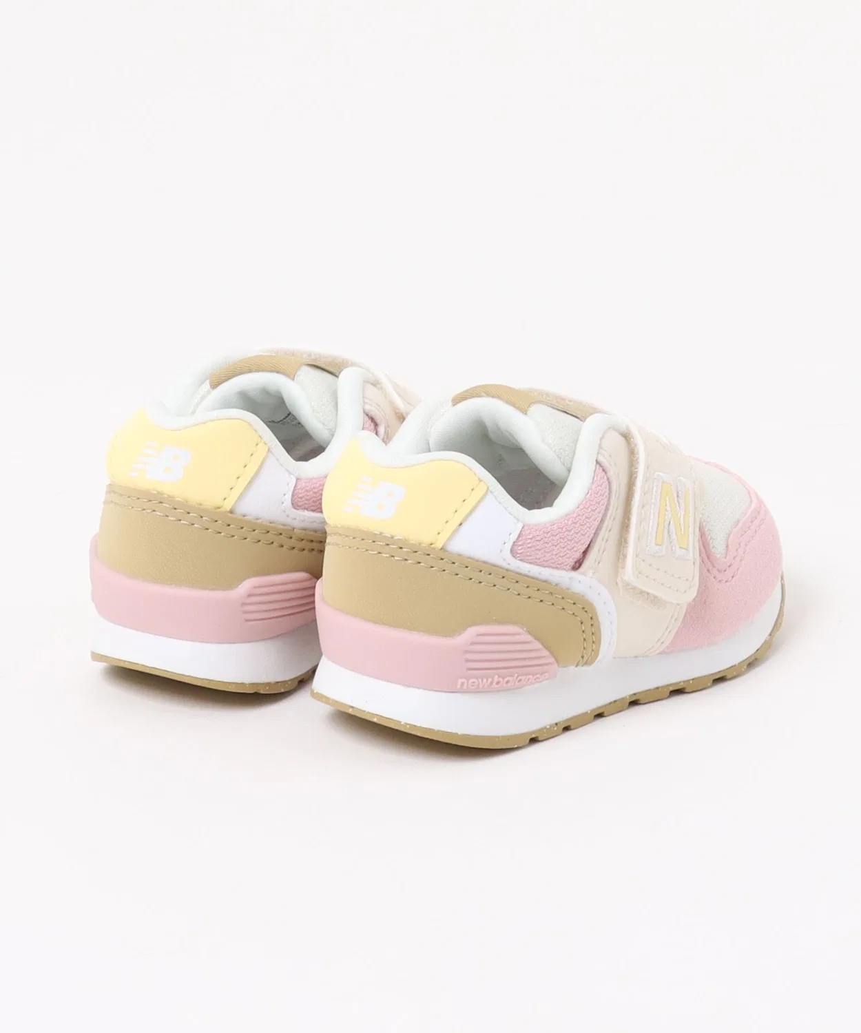 Детские кроссовки с липучкой I996 5MO New Balance, Beige/Pink — фото 2