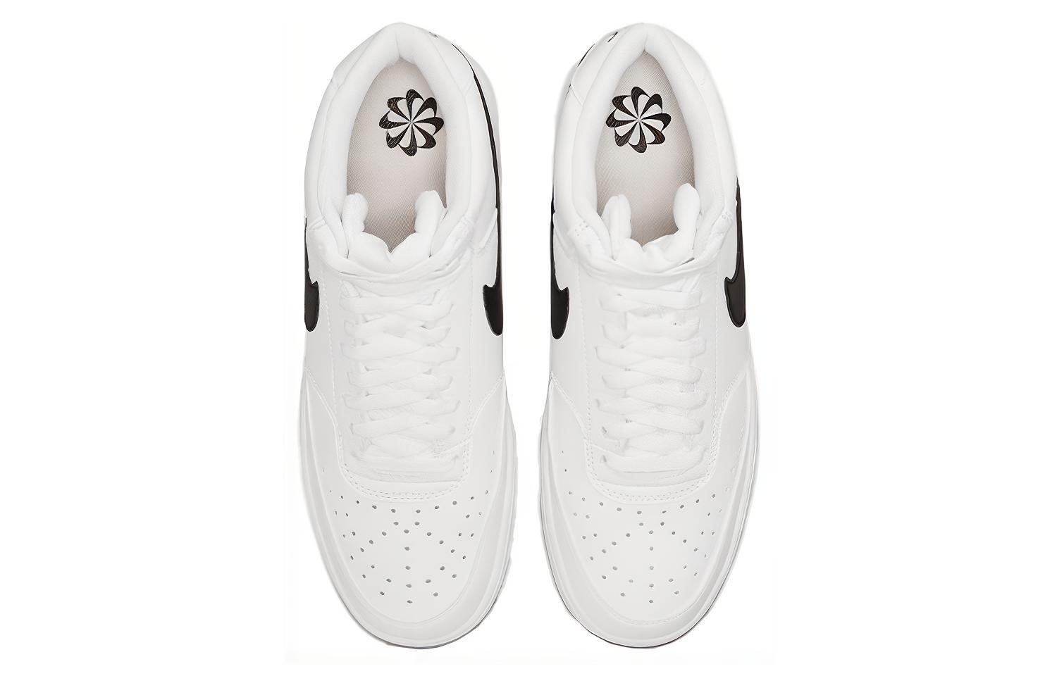 Кроссовки Nike Court Vision Mid, белый/черный — фото 4