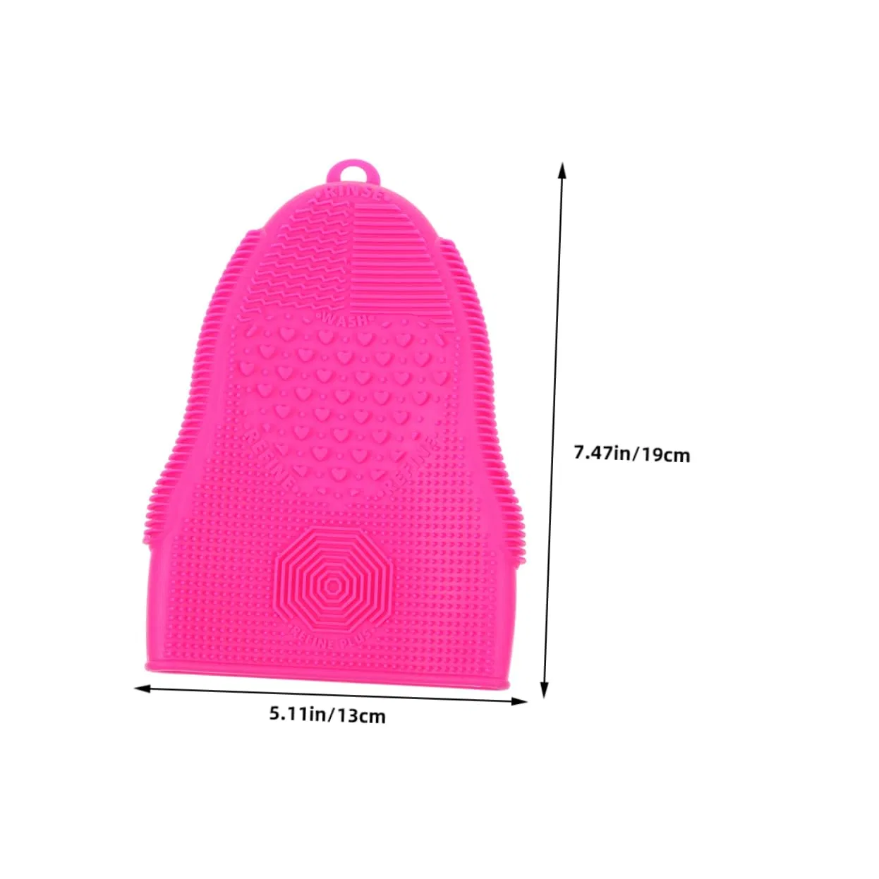 Подушечка для очистки кистей Healeved, 2 шт, 19x13x2 см, Розовый — фото 2