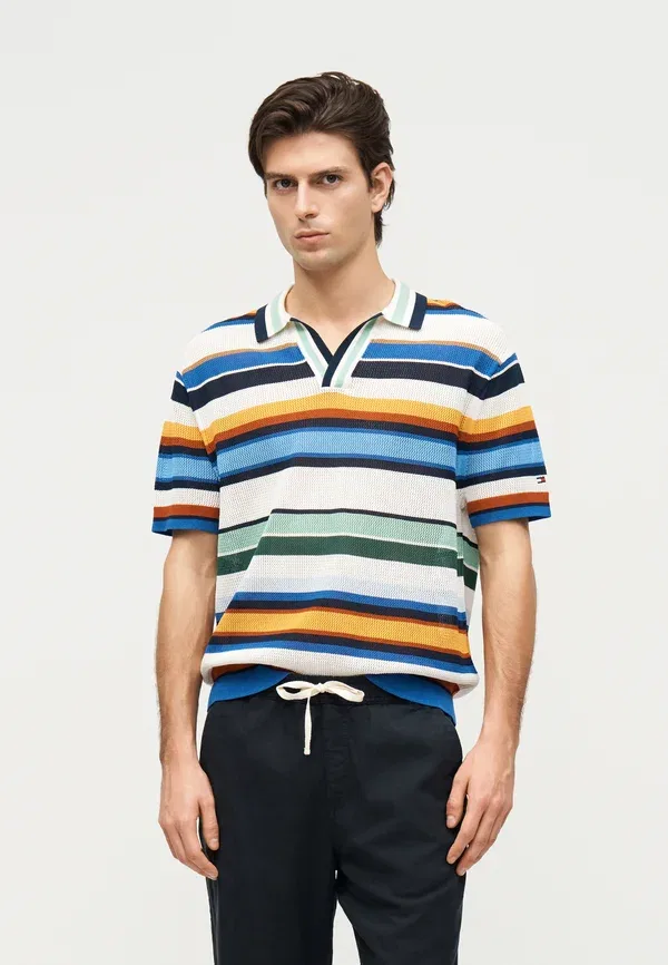 Поло с коротким рукавом Summer resort Tommy Hilfiger Regal Blue, Multi, синий/мультиколор