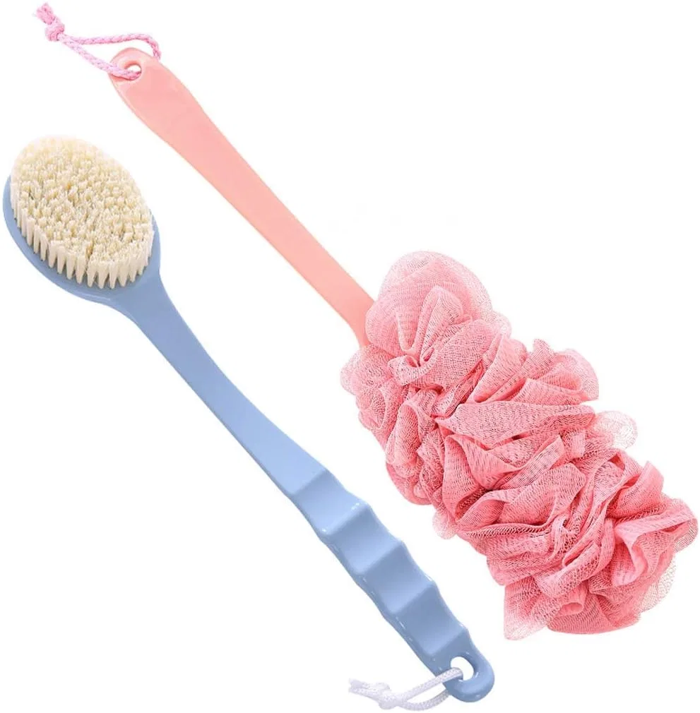 Щетка для тела Bath Brush, мягкая, с длинной ручкой, WXJLYZRCXK, 35x7 см