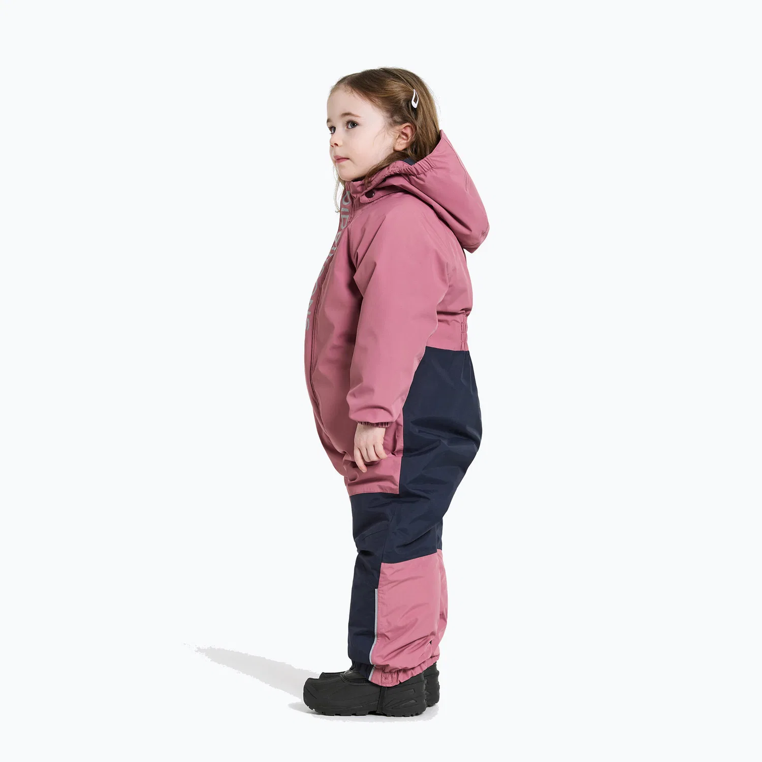 Детский комбинезон с капюшоном Didriksons Talvi, Rosa — фото 4