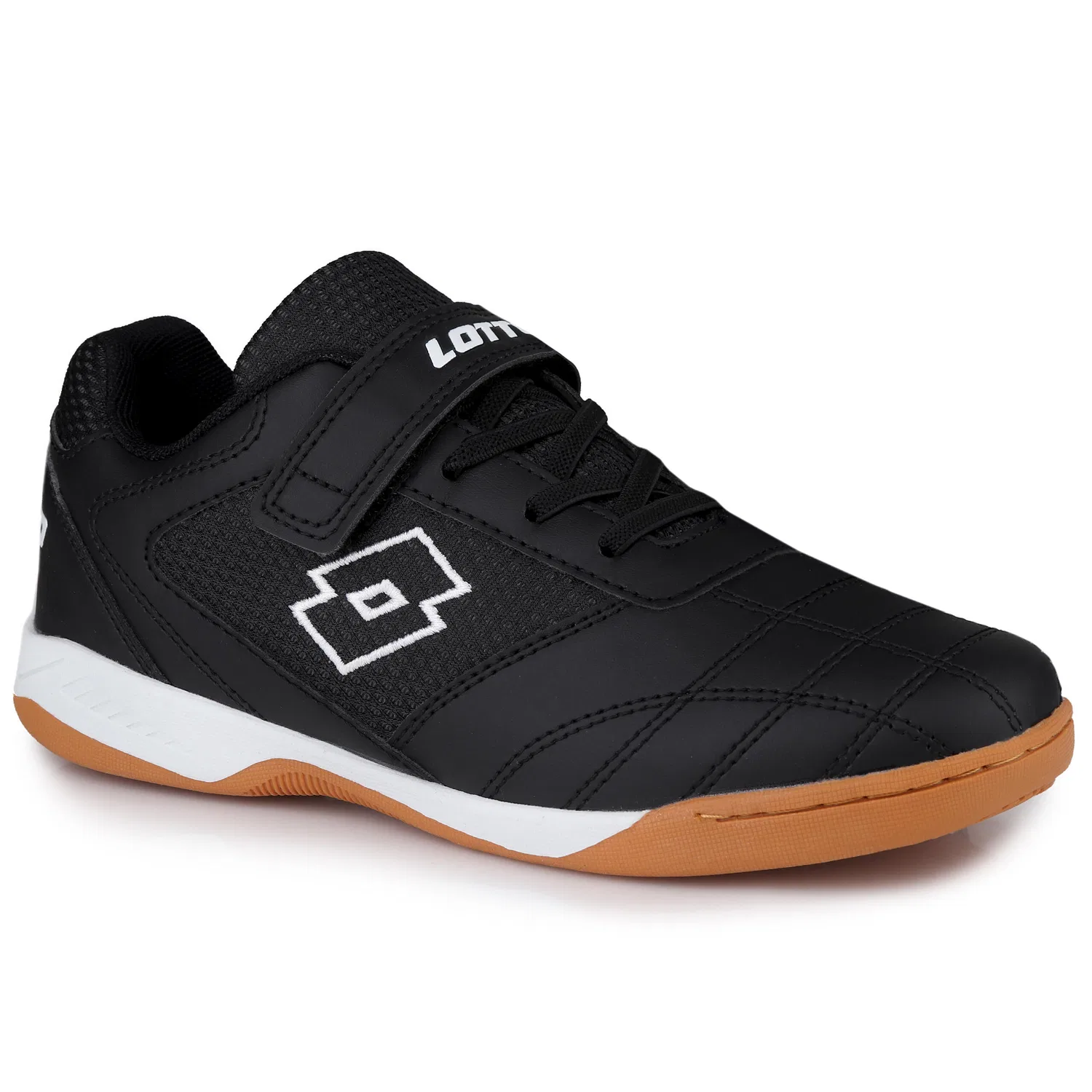 Детские кроссовки с липучкой Lotto Whizzer T, Schwarz Weiß