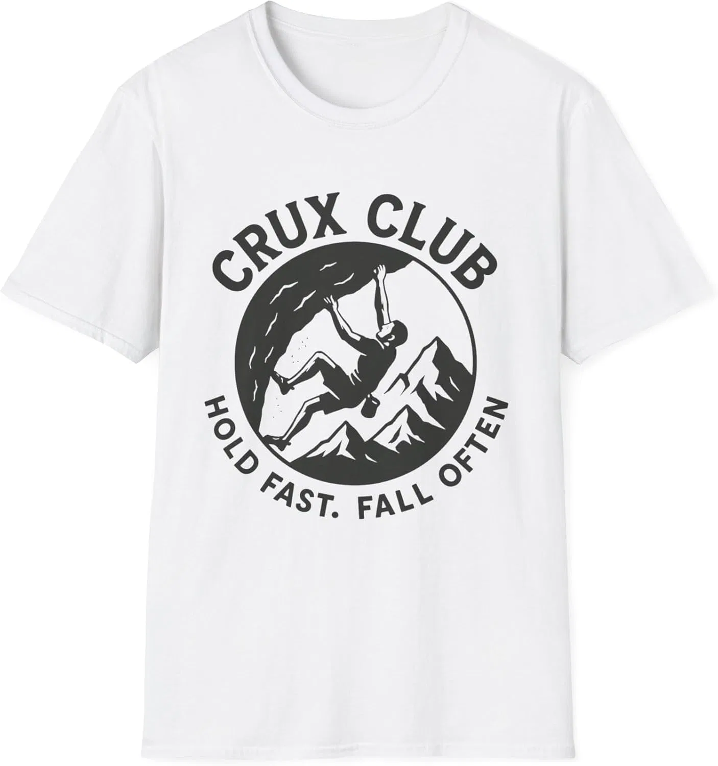 Футболка с надписью Crux Club Gildan 64000, White