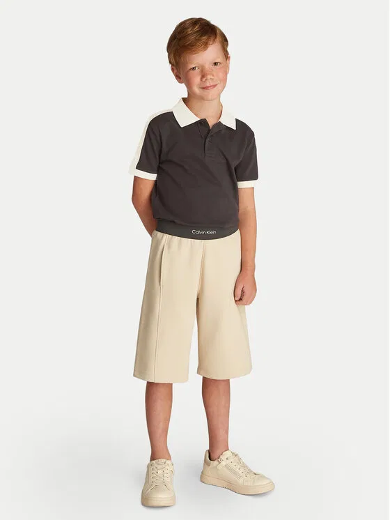 Поло regular fit Calvin Klein Jeans, черный — фото 2