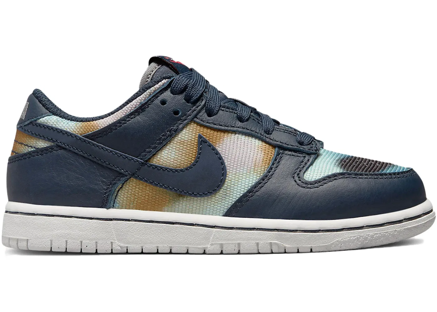 Детские кроссовки Lifestyle с принтом Nike Dunk Low Nike, Navy/Multicolor