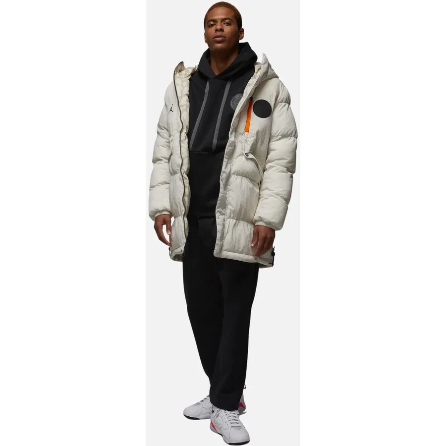 Парка Nike Jordan Paris Saint-Germain Synthetic Insulated Full-Zip Hoodie, Белый — фото 3