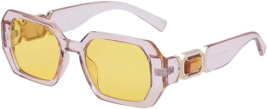 

Солнцезащитные очки восьмиугольной формы с кристаллами для женщин, украшенные стразами, роскошные модные солнцезащитные очки маленького прямоугольного размера generic, C9 Champagne