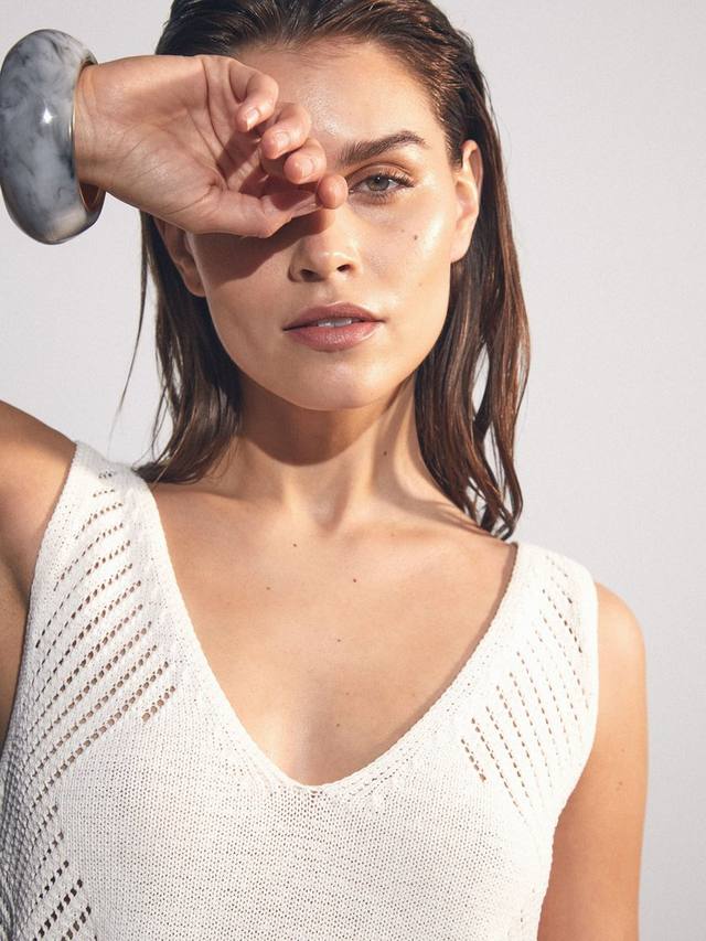 

Безрукавка Helena из хлопковой смеси с V-образным вырезом Reiss