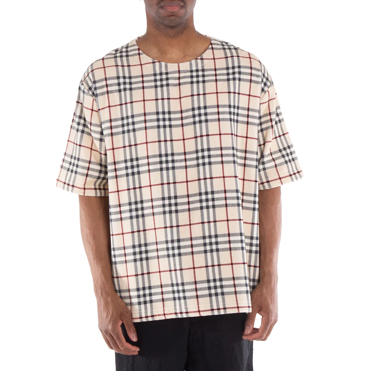 Футболка хлопковая Check Willesden Burberry, Stone Ip Chk