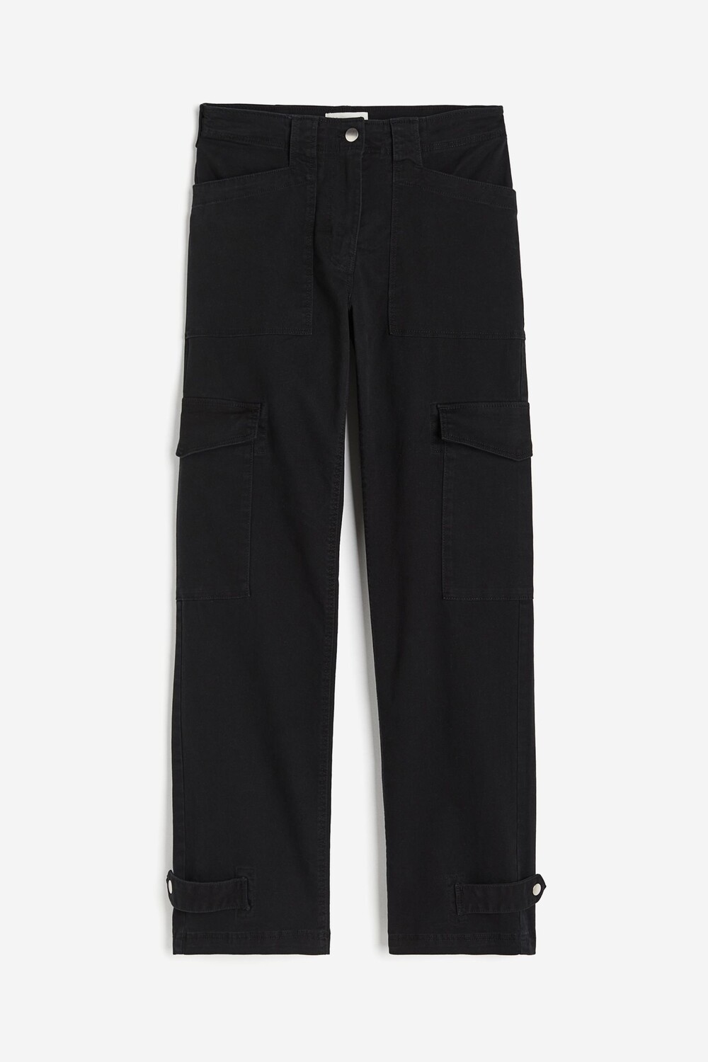 

Брюки H&M Twill Cargo, черный