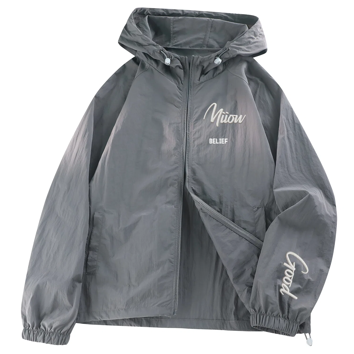 Детская куртка от солнца с капюшоном Dark Gray MIIOW