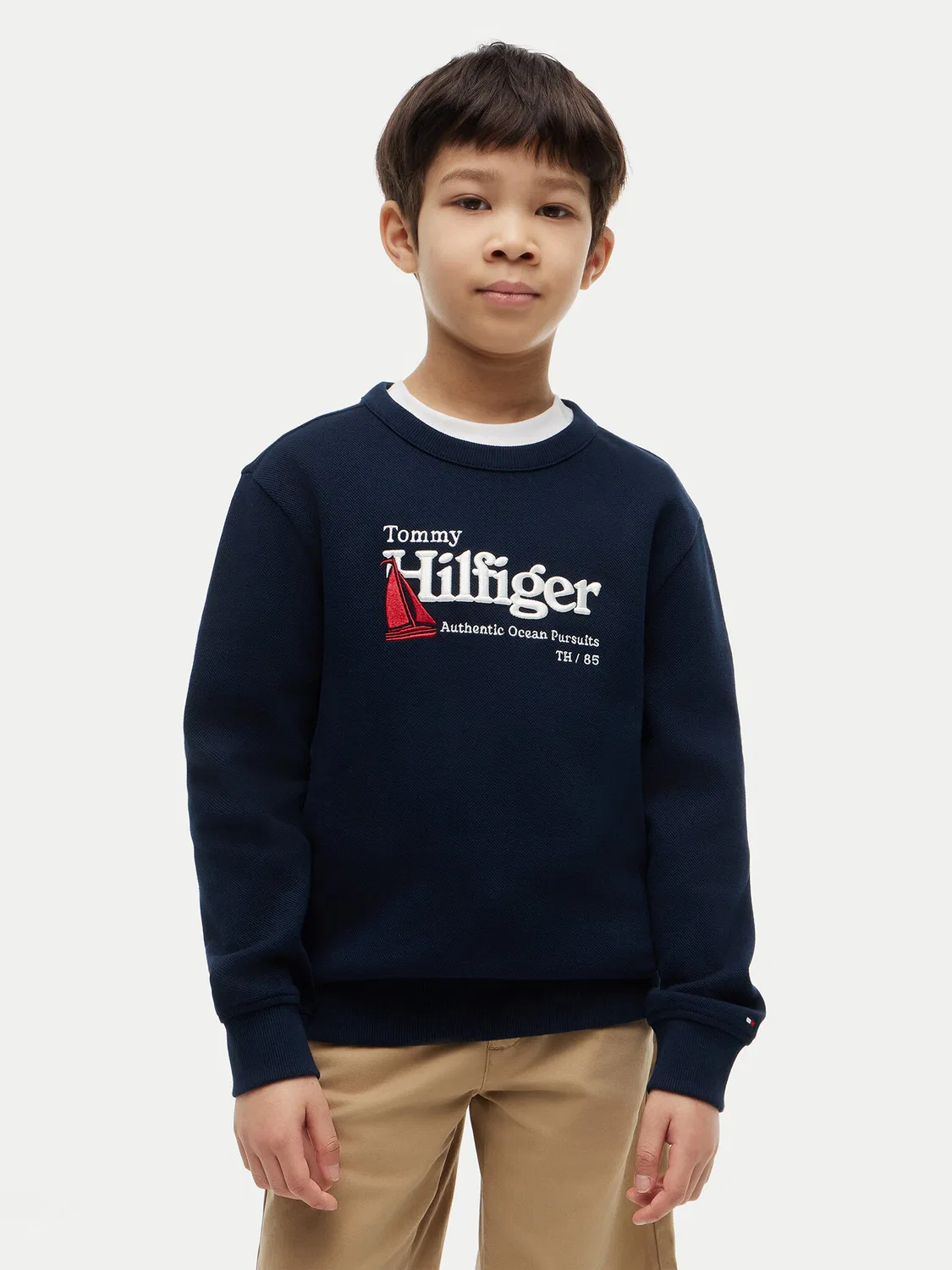 Толстовка стандартного кроя для мальчика Embroidery Graphic Tommy Hilfiger, темно-синий