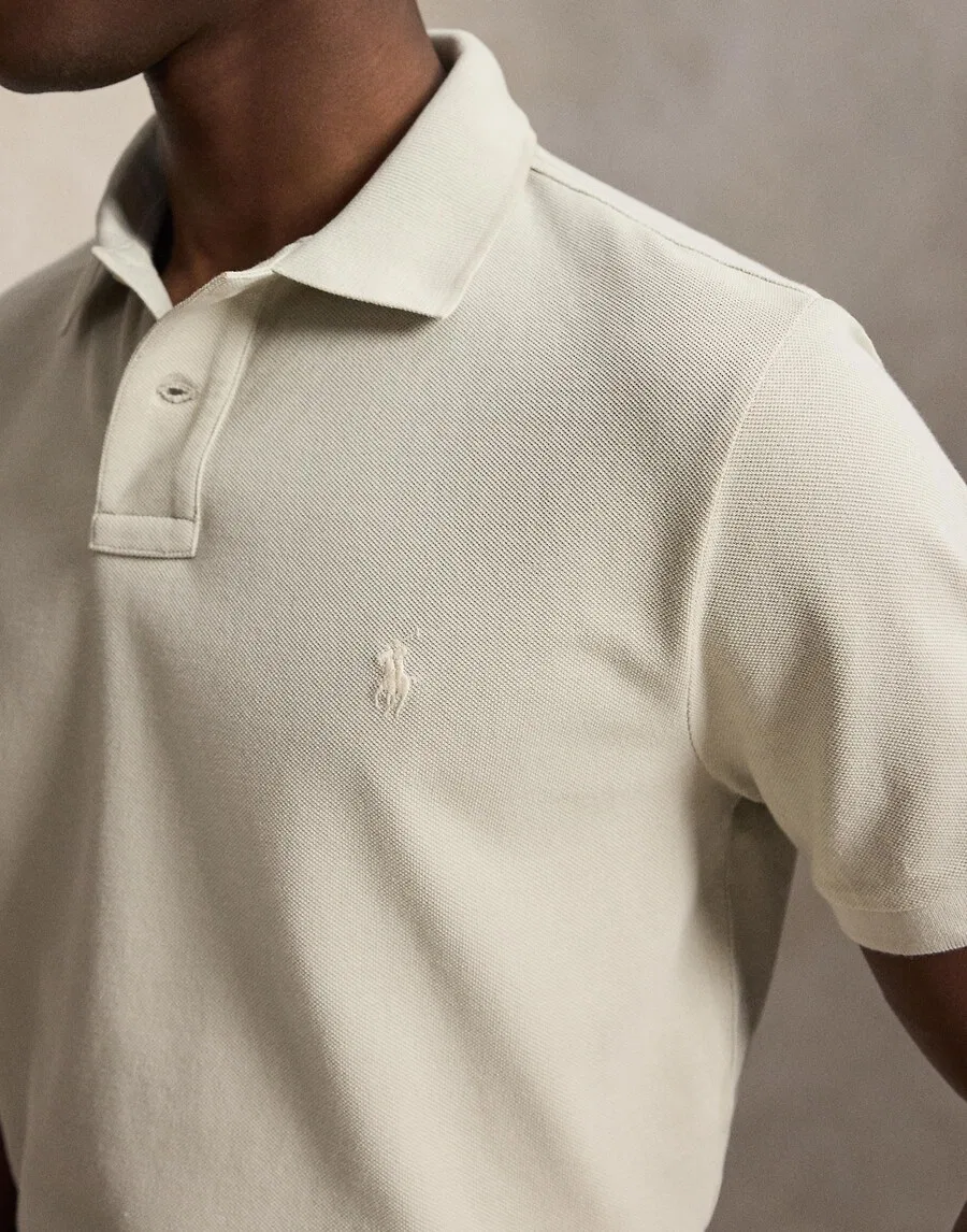 Футболка Polo Ralph Lauren серого цвета — фото 3