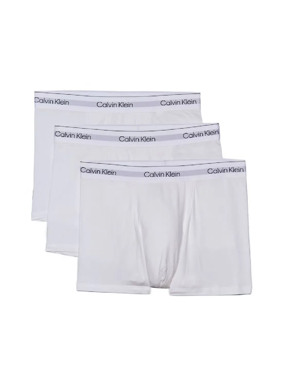 Трусы-боксеры хлопковые 3 шт Icon Calvin Klein, белый
