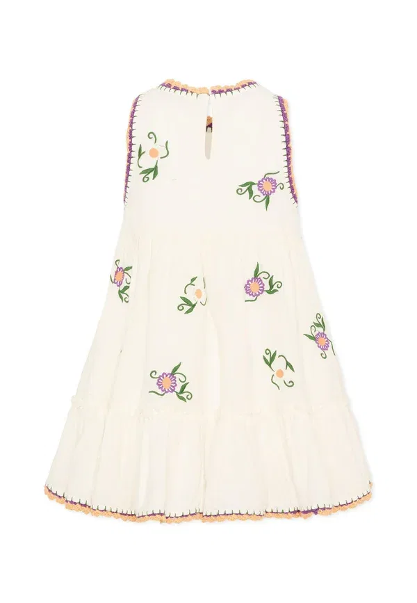Платье с цветочным принтом Vestito Stella Mccartney Kids, Ivory, слоновая кость — фото 2