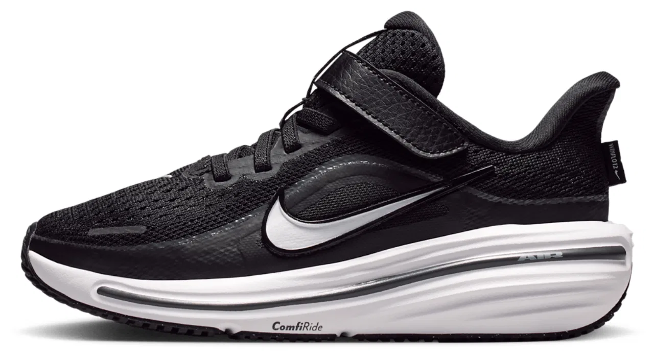 Детские кроссовки для мальчиков с дышащим верхом Nike Winflo 12, Grey/Black/White — фото 2