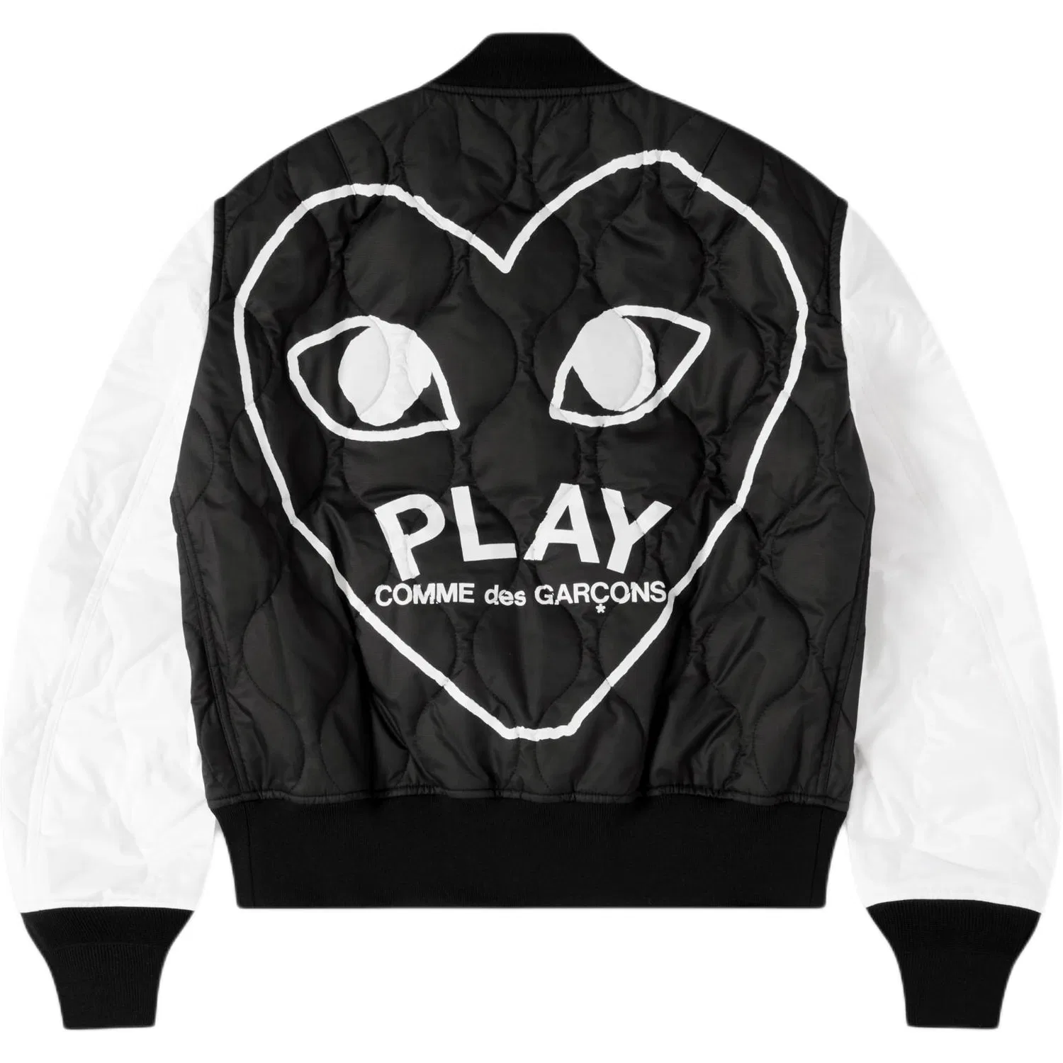 Детская куртка с воротником-стойкой Black CDG Play, Черный — фото 3