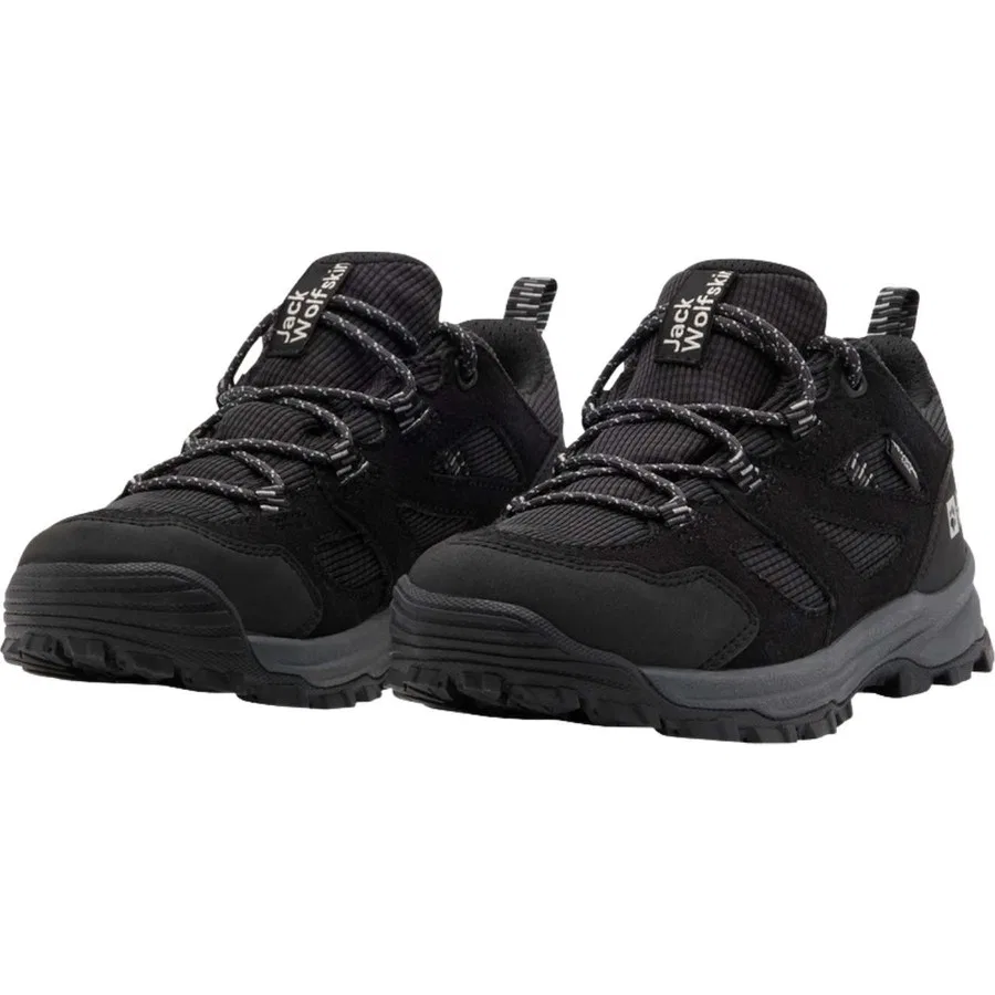 Детские кроссовки для outdoor с мембраной Texapore Vojo Tour Texapore Low K Jack Wolfskin, Антрацитовый — фото 3