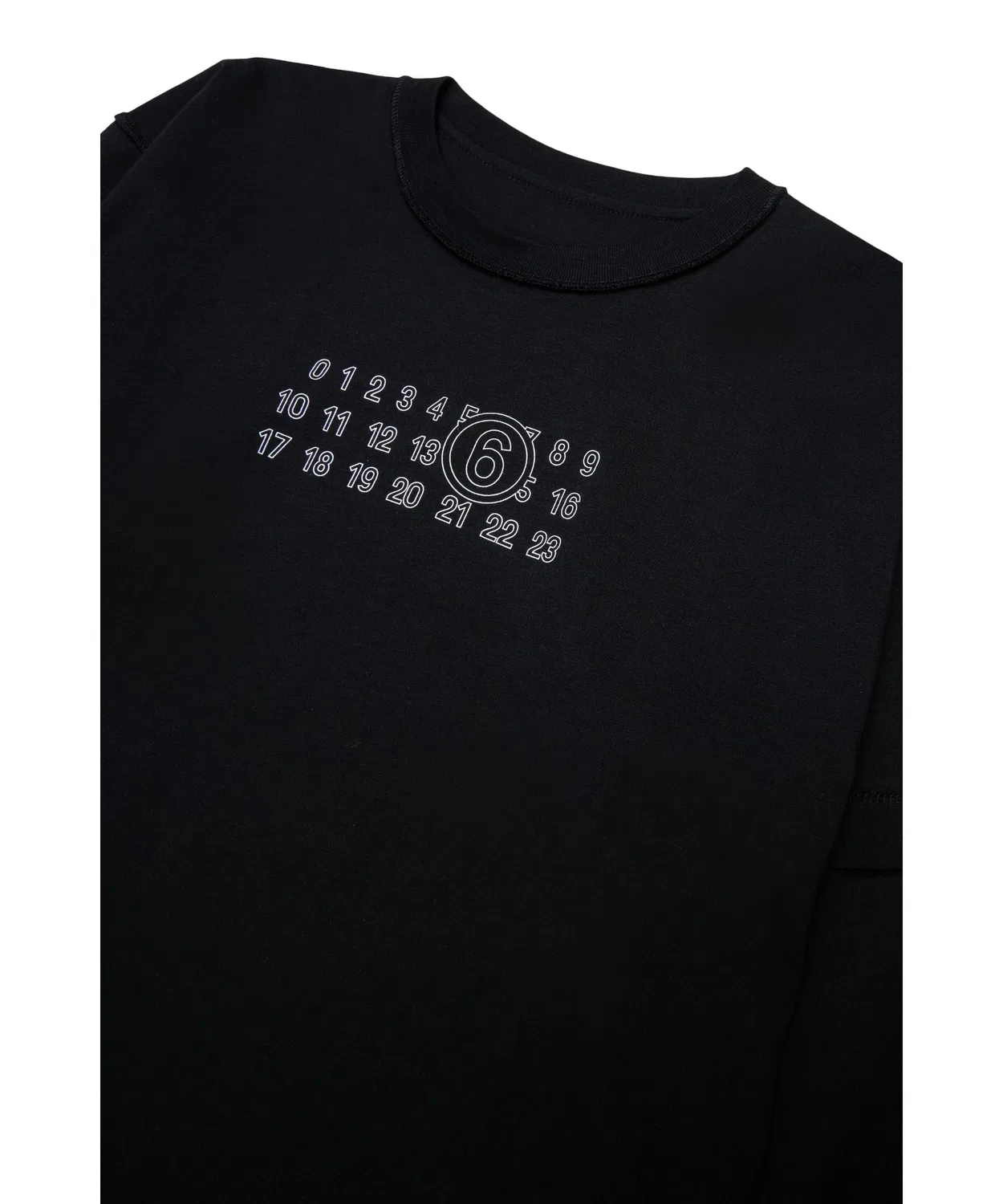 Детская футболка с длинным рукавомMM6 KID MM6 Maison Margiela, Black — фото 3