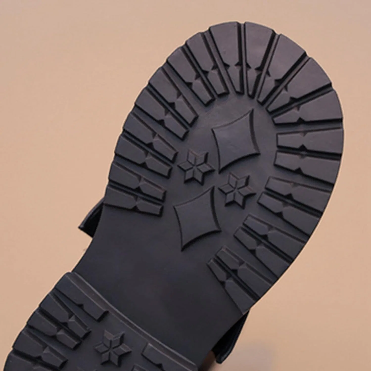 Детские ботинки для девочек с боковой молнией Combat Boots, Black — фото 4