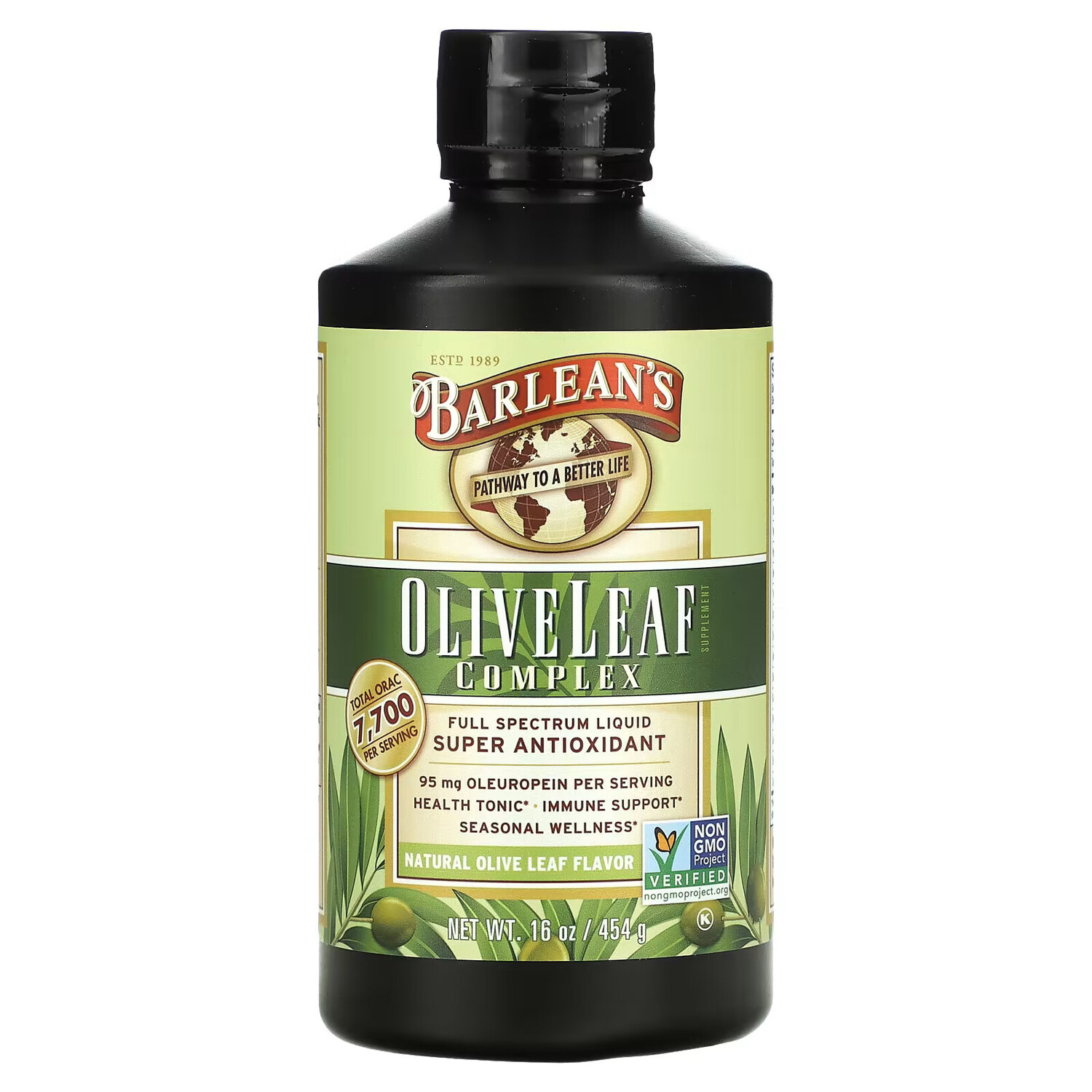 

Barlean's, Комплекс из оливковых листьев, натуральный ароматизатор оливковых листьев, 454 г (16 унций)