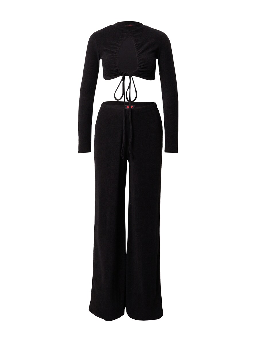

Тканевые брюки Misspap Wide leg Pants, черный