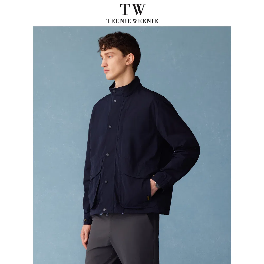 Детская куртка с принтом Evergreen Preppy Style Teenie Weenie Men, Navy Blue — фото 4