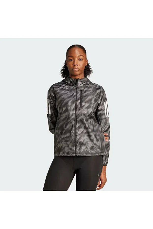 Женская куртка из эластана с капюшоном Adidas, Gray