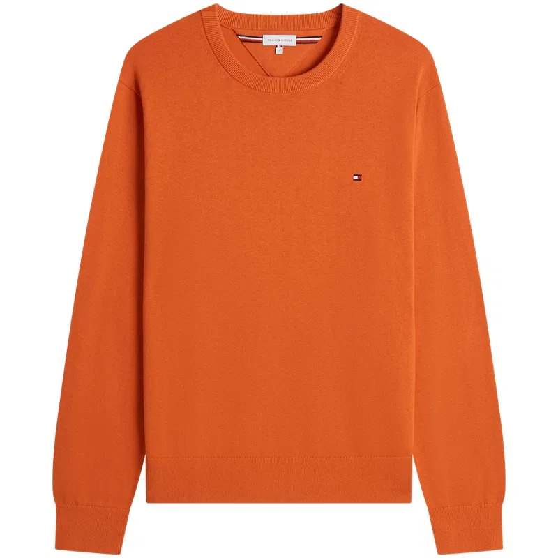 Мужской свитер с круглым вырезом и принтом Tommy Hilfiger, Orange Sen