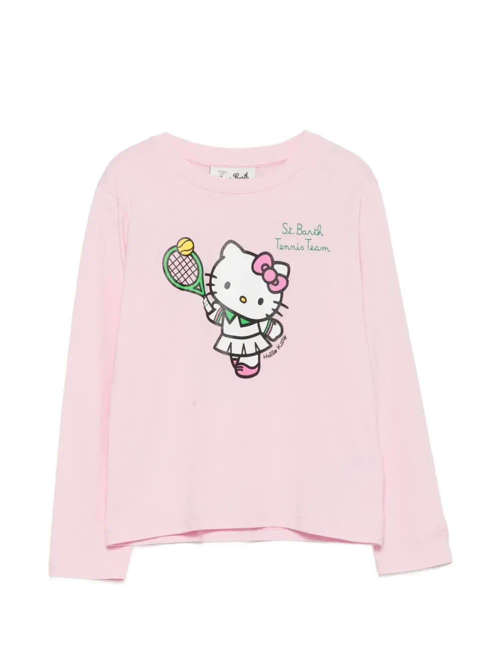 Футболка с длинным рукавом с принтом Hello Kitty MC2 Saint Barth Kids, розовый