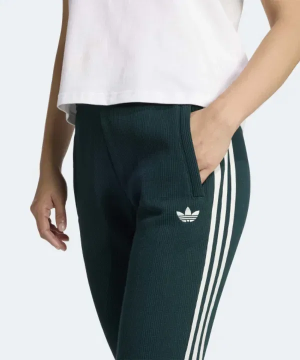 Спортивные брюки из вафли, Adidas, зеленый — фото 3