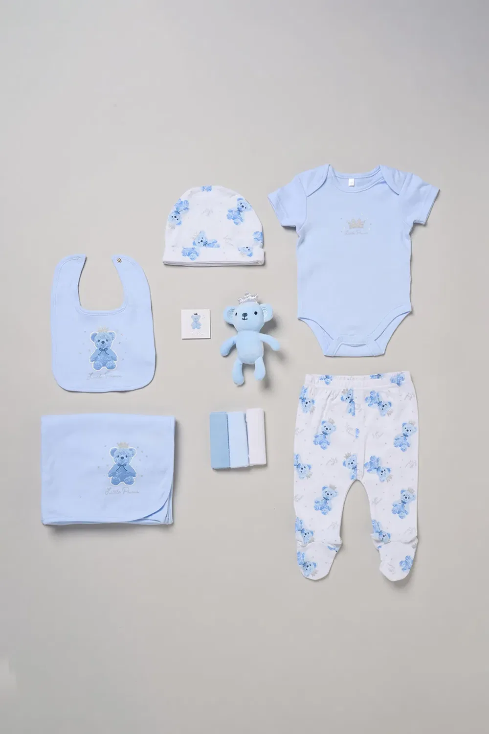 Детский комплект из 10 предметов с принтом Little Prince, Rock A Bye Baby, Blue