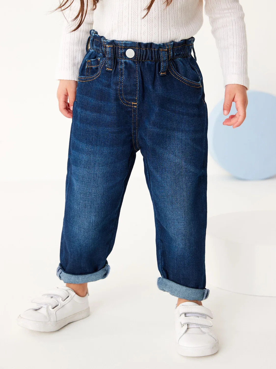 Джинсы Mom Jeans, темная стирка Next, Denim Dark Wash