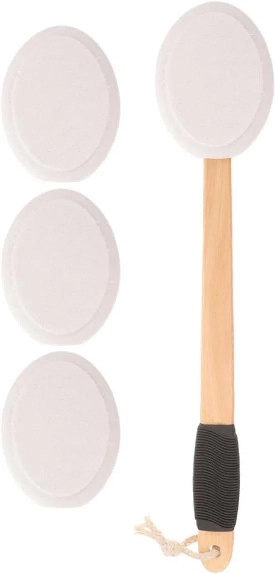 Аппликатор для лосьона для спины, HOMOCONO, 3 сменные головки, 45x8.7x3 см