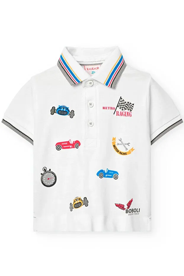 Детское поло с коротким рукавом Boboli, Multicolor