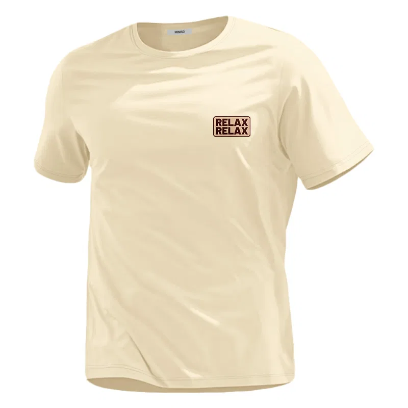 Футболка детская хлопковая MINISO, Ice Silk Cooling White — фото 3
