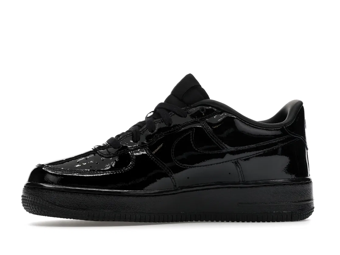Детские кроссовки для мальчиков с кожаным верхом Nike Air Force 1 Low, Black/Black/Black — фото 3