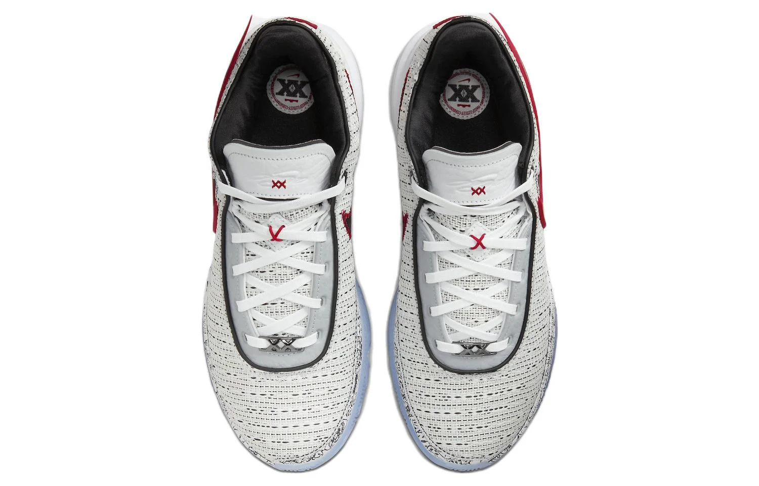 Кроссовки Nike LeBron 20, серый/золотой — фото 4