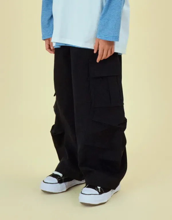 Карго брюки из хлопка, черный Kkrrrrr