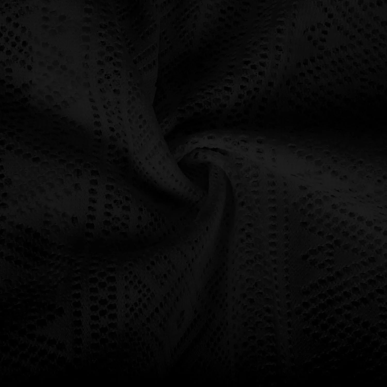 Мужская футболка с текстурой Hollow Out, Black — фото 2